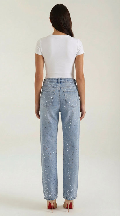 María Evelia™ | Jeans holgados Sparkling Dawn