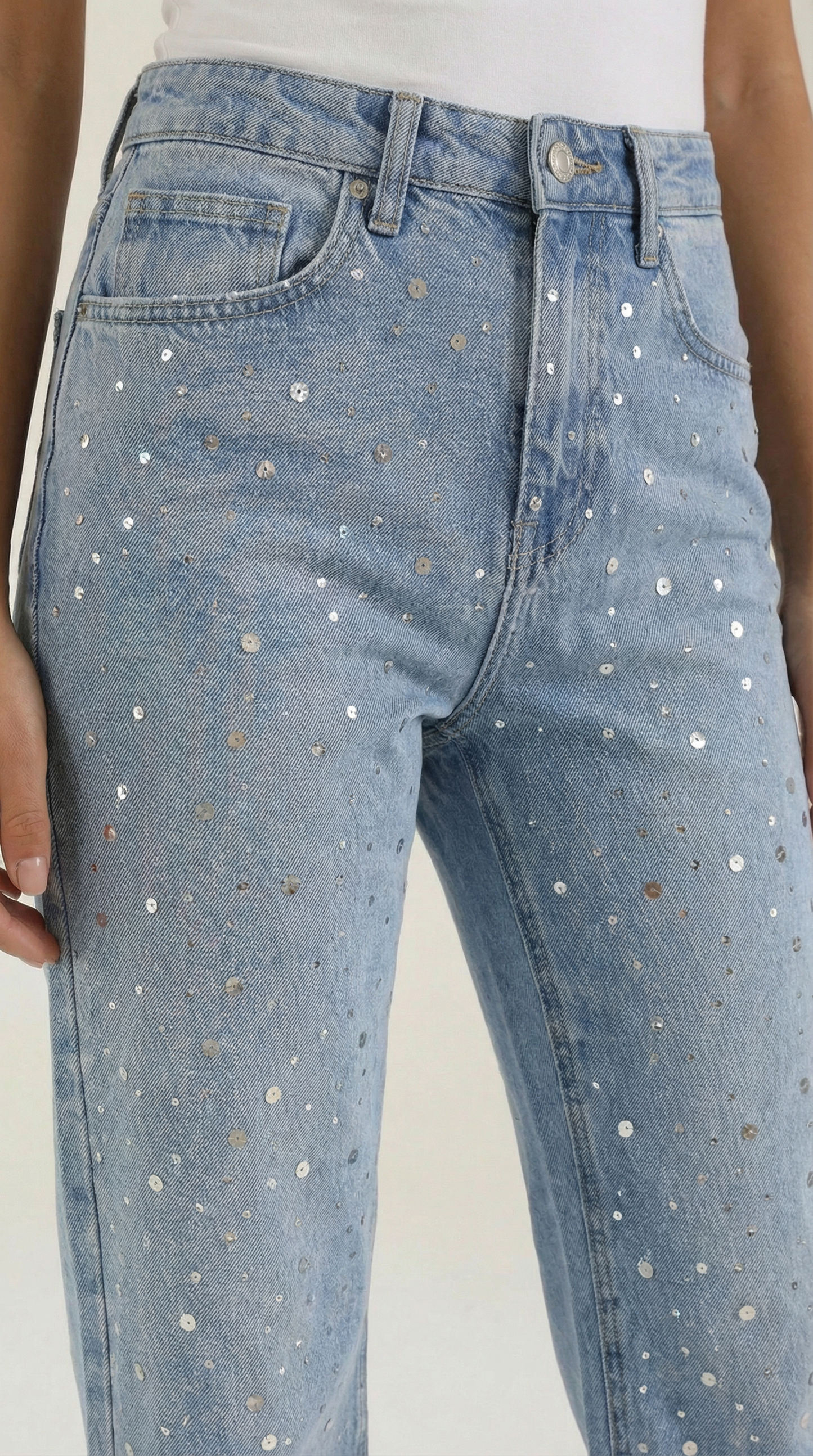María Evelia™ | Jeans holgados Sparkling Dawn