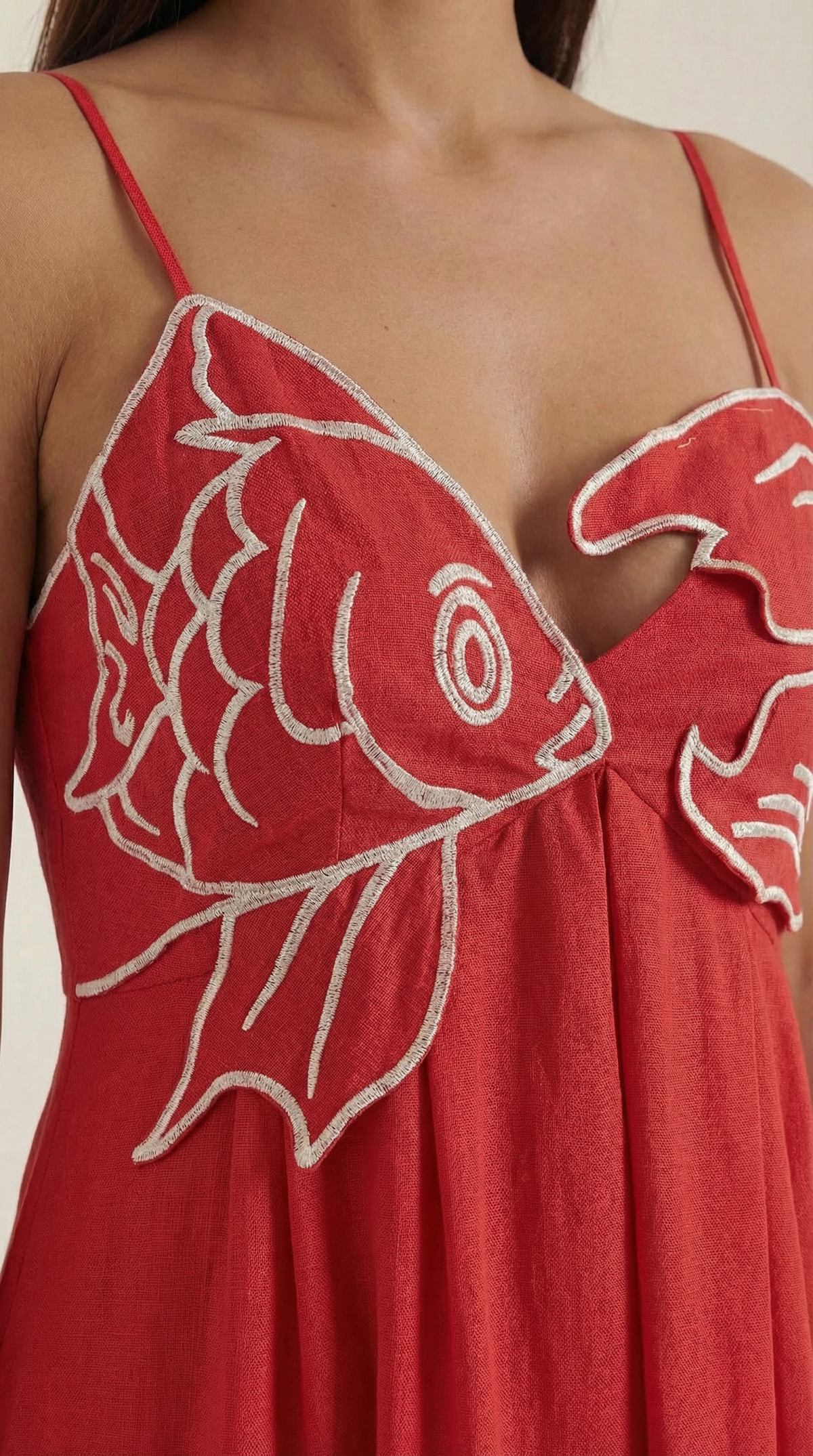 Rosa Alma™ | Vestido largo Deborah con bordados