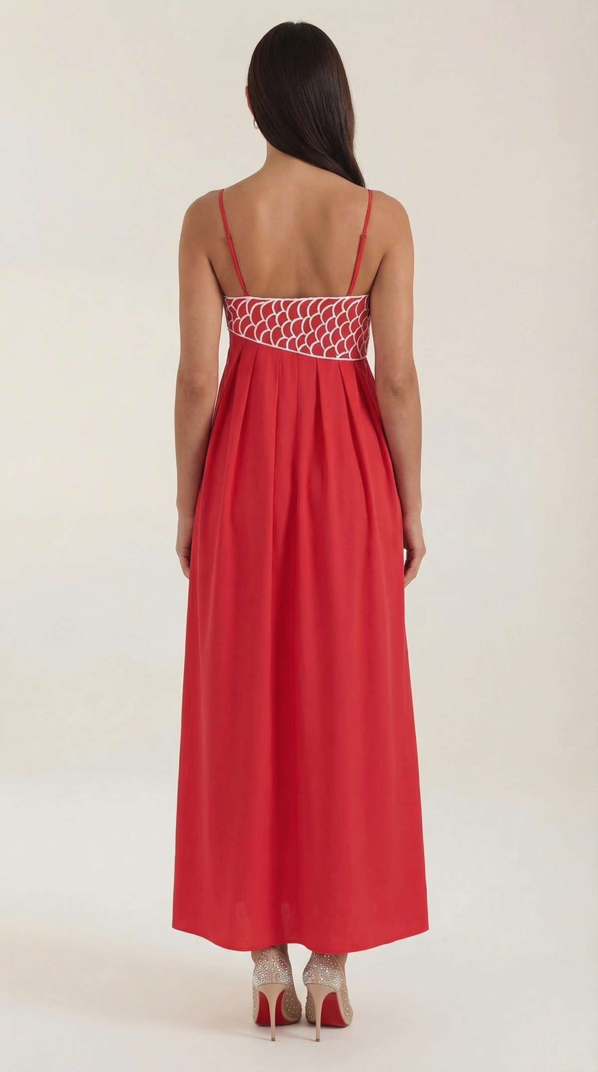 Alicia Blanca™ | Vestido largo bordado