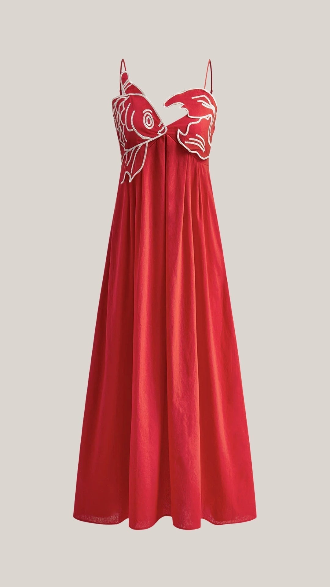 Rosa Alma™ | Vestido largo Deborah con bordados