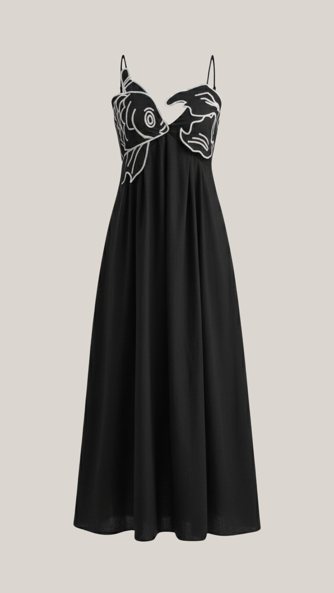 Rosa Alma™ | Vestido largo Deborah con bordados