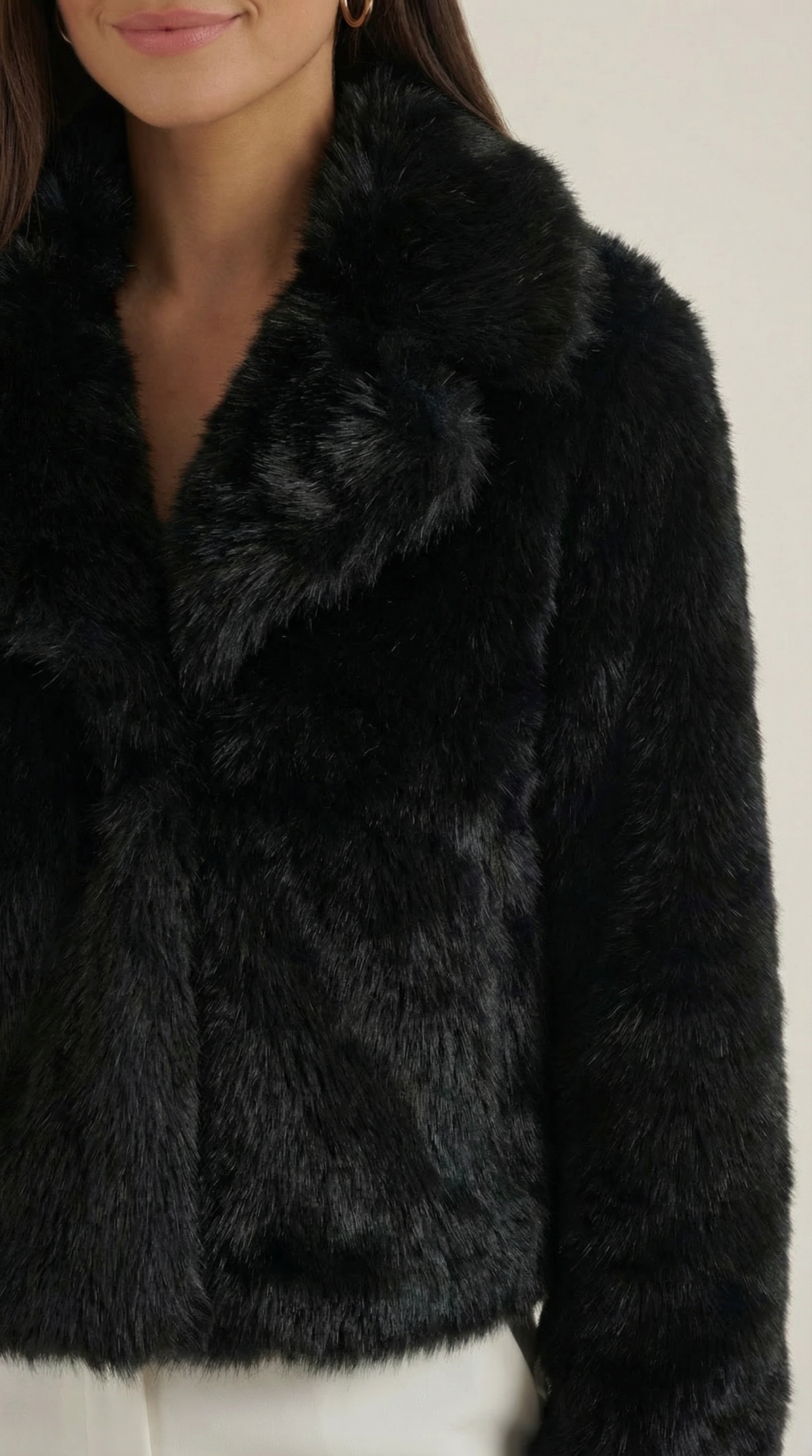 Alicia Sabela™ | Chaqueta de Piel Sintética Negra