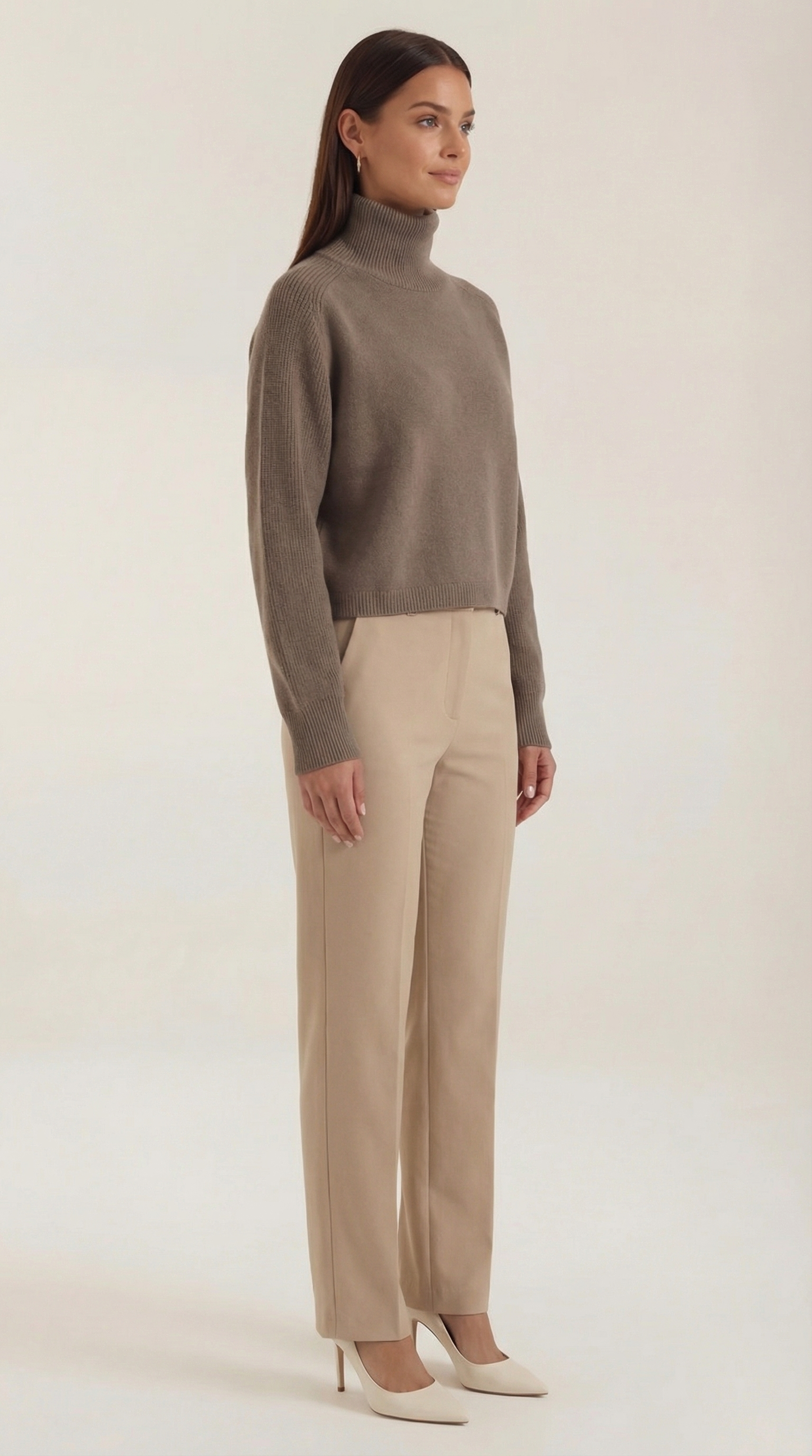 Pilar Marion™ | Suéter de cuello alto Denise, tejido elegante