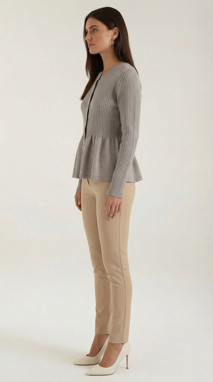 Jeanne™ | Cardigan con Volantes y Botones