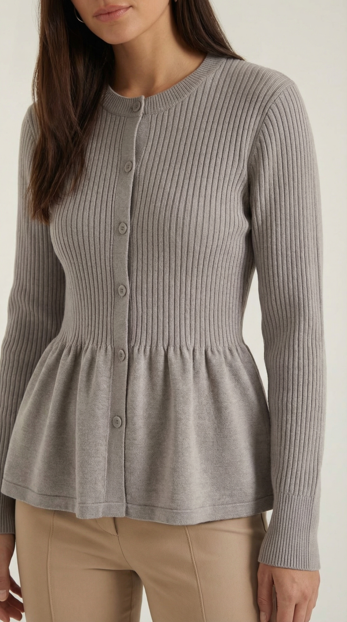 Jeanne™ | Cardigan con Volantes y Botones
