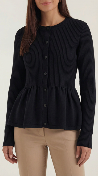 Jeanne™ | Cardigan con Volantes y Botones