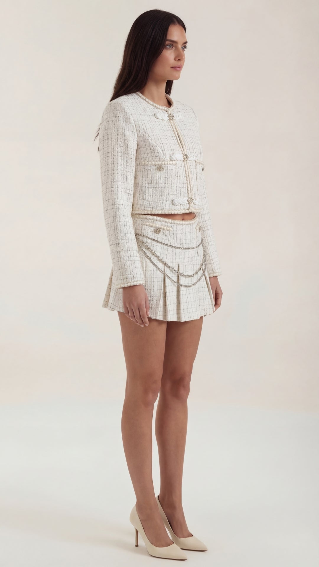 Ana Elena™ | Doris Conjunto de Falda de Tweed