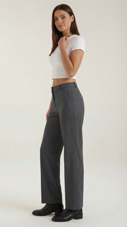 María Edelmira™ | Pantalon Plisado Recto Dorothy