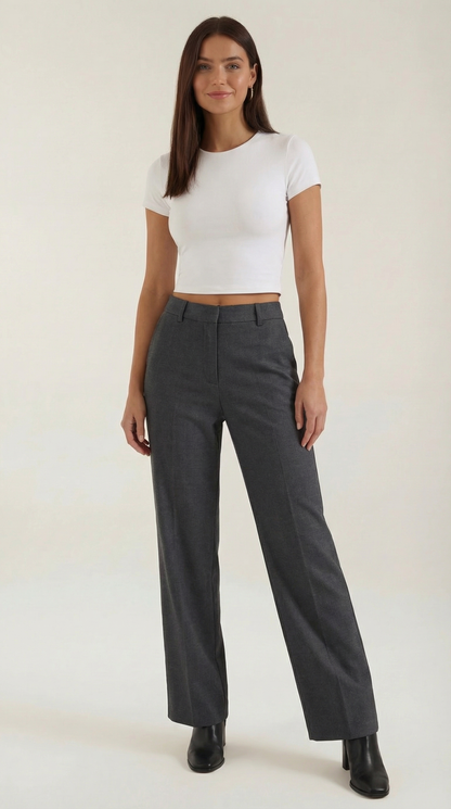 María Edelmira™ | Pantalon Plisado Recto Dorothy