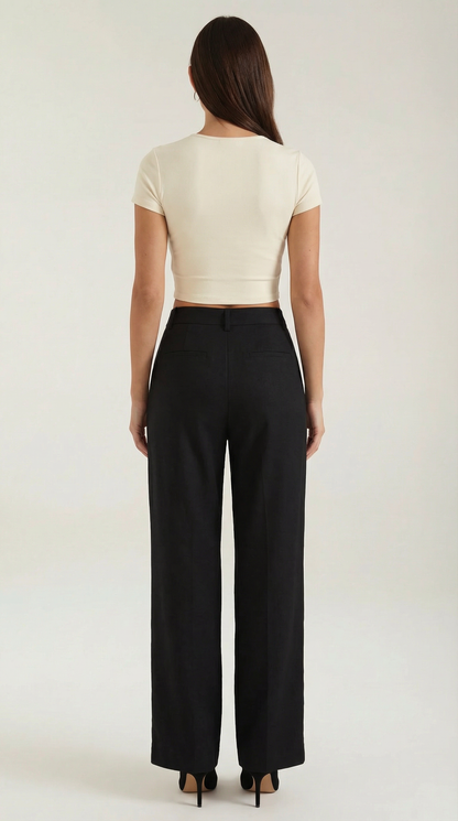 María Edelmira™ | Pantalon Plisado Recto Dorothy