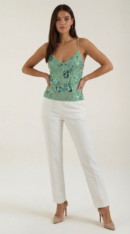 Ana Pilar™ | Camisón Dottie con Lentejuelas - Estilo Elegante