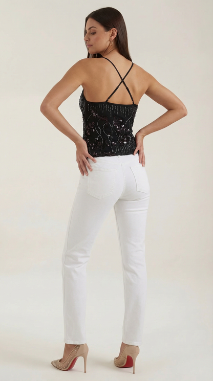 Ana Pilar™ | Camisón Dottie con Lentejuelas - Estilo Elegante