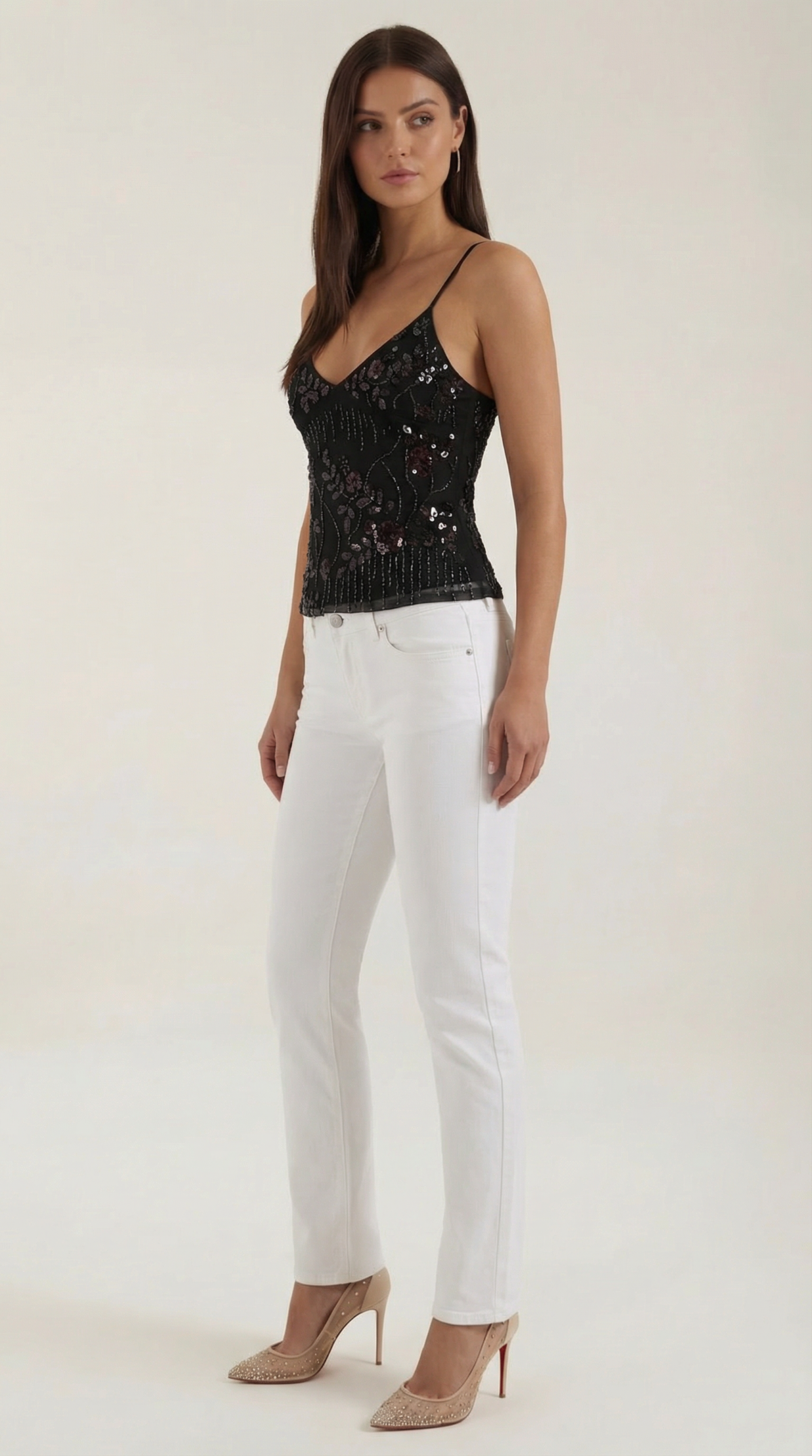 Ana Pilar™ | Camisón Dottie con Lentejuelas - Estilo Elegante