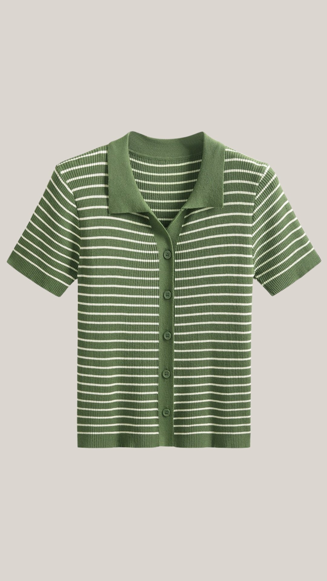 Ana Divina™ | Rayado Polo Top Edith
