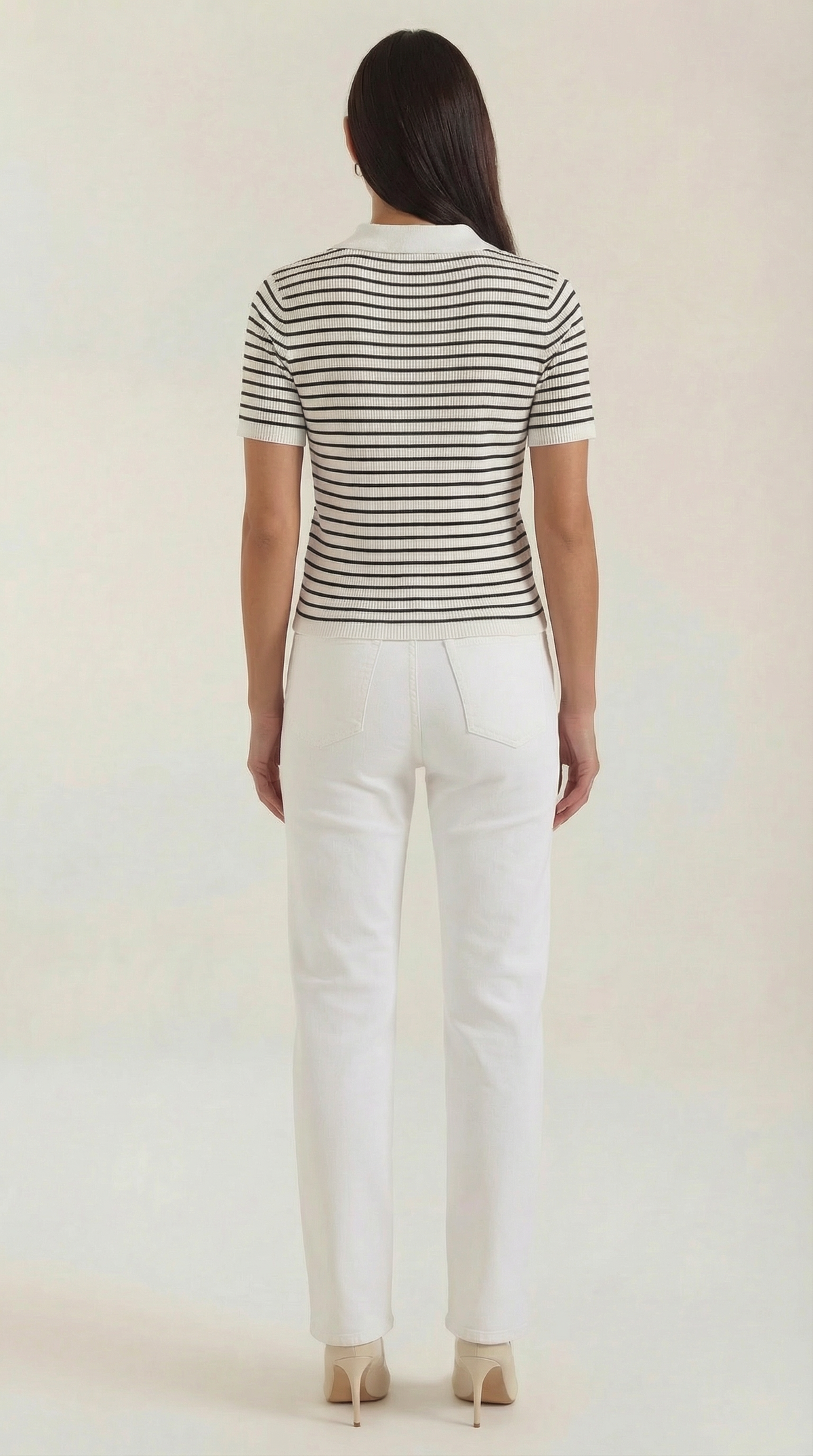 Ana Divina™ | Rayado Polo Top Edith