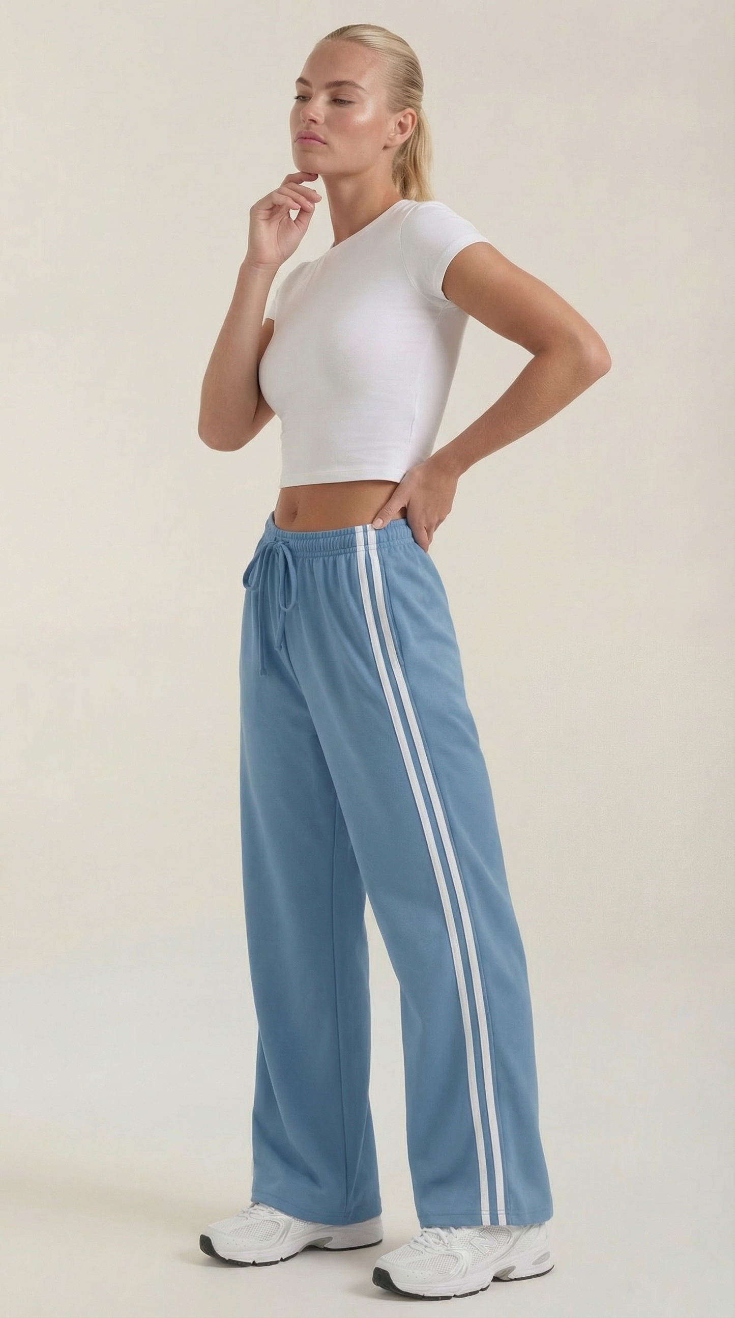 María Eudora™ | Eileen Weite Pantalones de Chándal