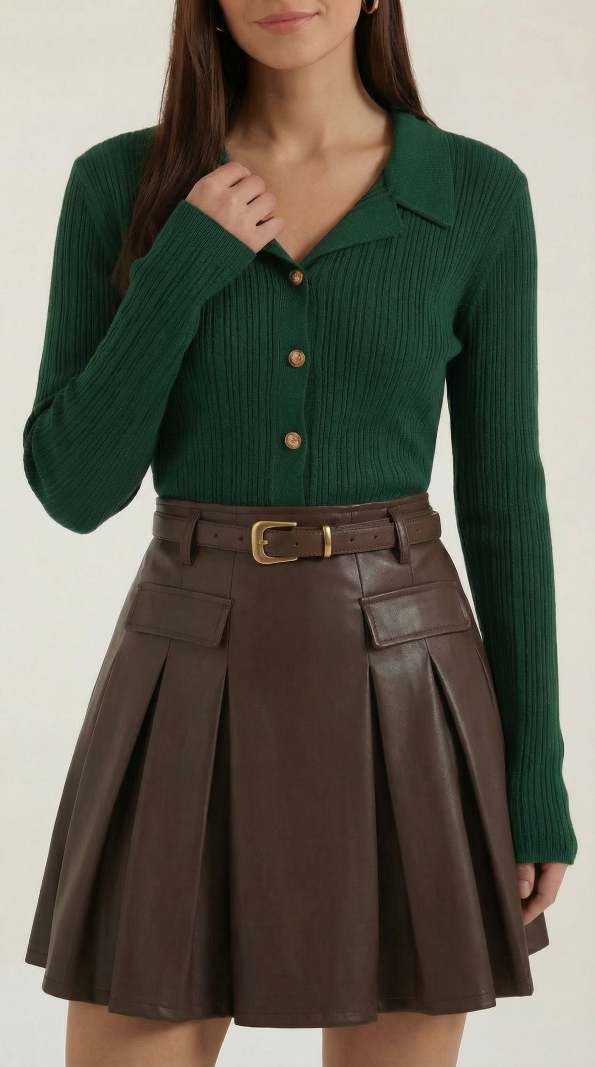 Rosa Alaia™ | Suéter de Punto Acanalado Elaine