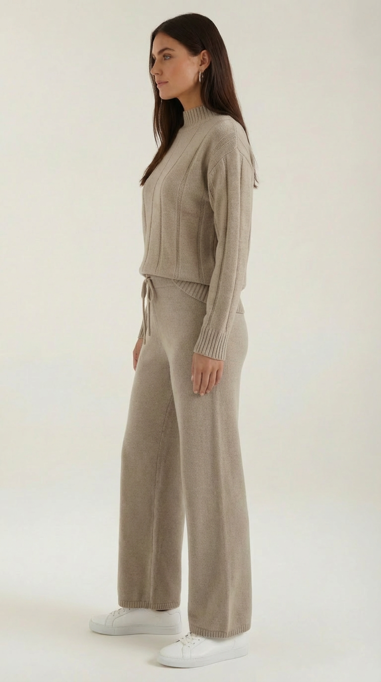 Esther Arianna™ | Conjunto de Suéter de Punto y Pantalones Amplios