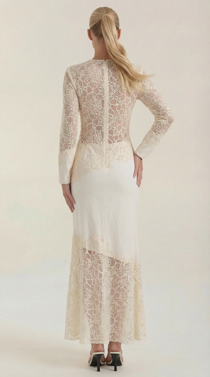 Ana Pepa™ | Vestido Maxi Elise con Lentejuelas y Encaje