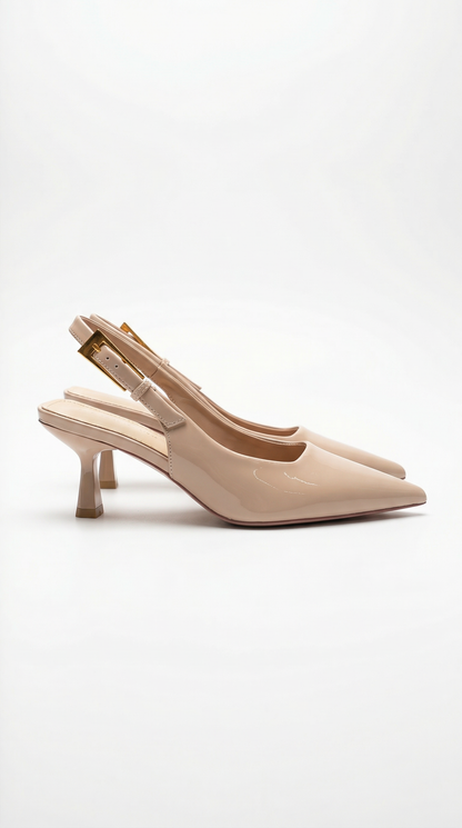 María Betania™ | Zapatos Slingback de Tacón Bajo Elizabeth