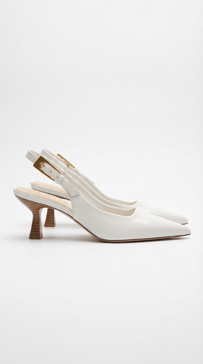 María Betania™ | Zapatos Slingback de Tacón Bajo Elizabeth