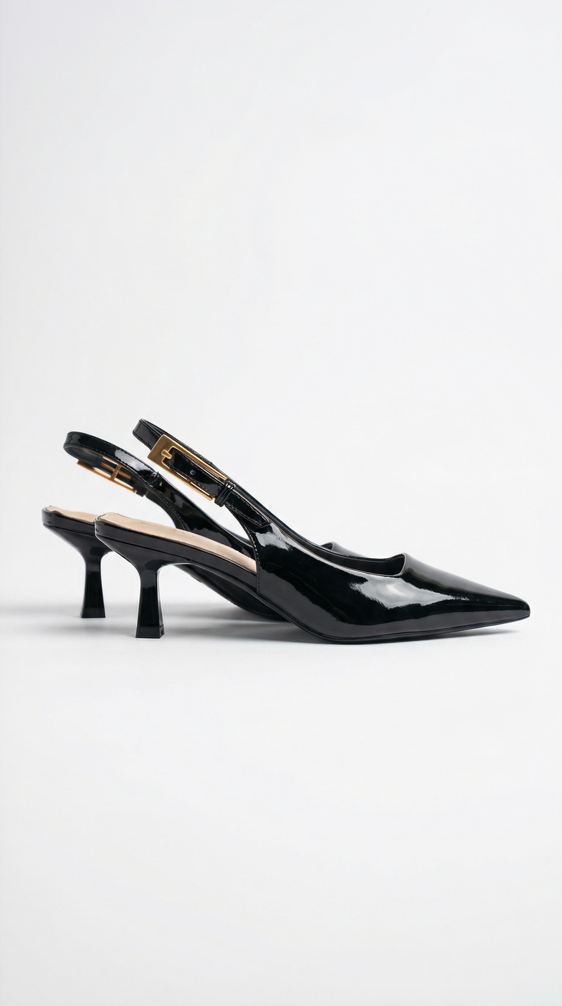 María Betania™ | Zapatos Slingback de Tacón Bajo Elizabeth