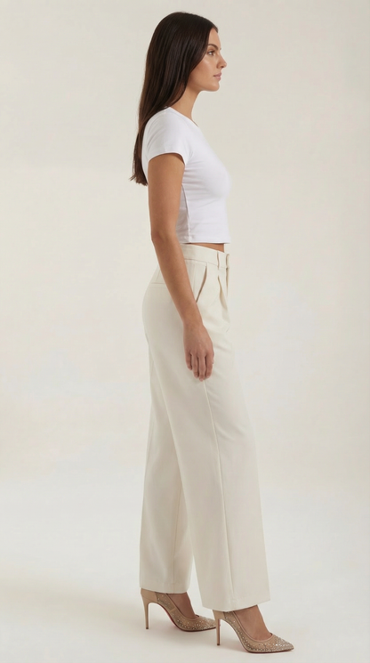 Rosa Leonor™ | Pantalón de pierna ancha Emma