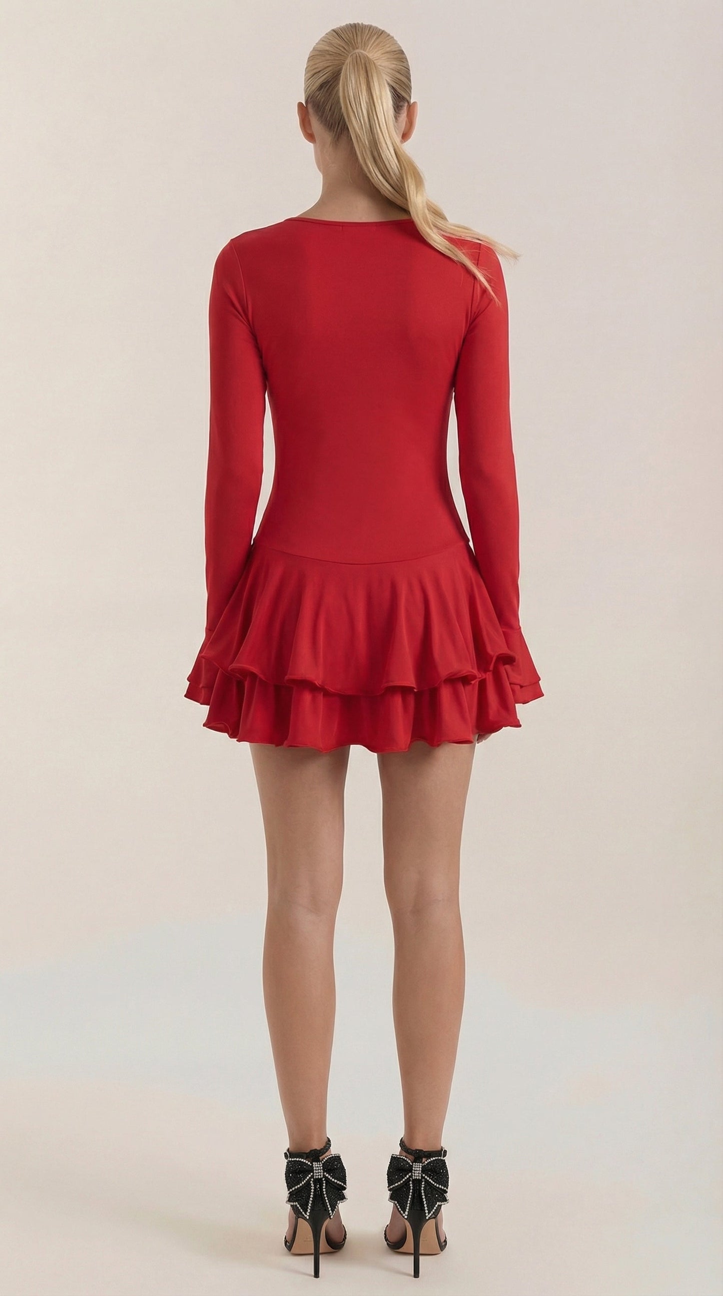 Ana Olga™ | Vestido Corto Estelle con Volantes