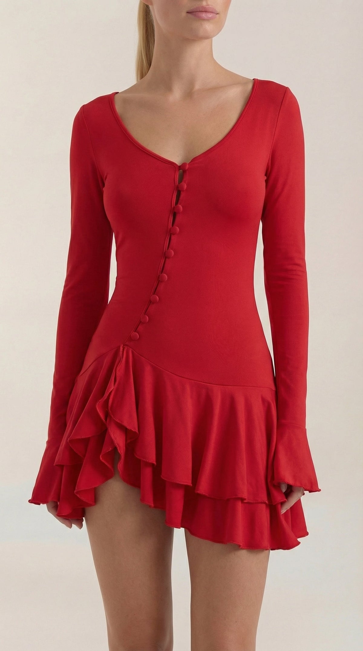 Ana Olga™ | Vestido Corto Estelle con Volantes