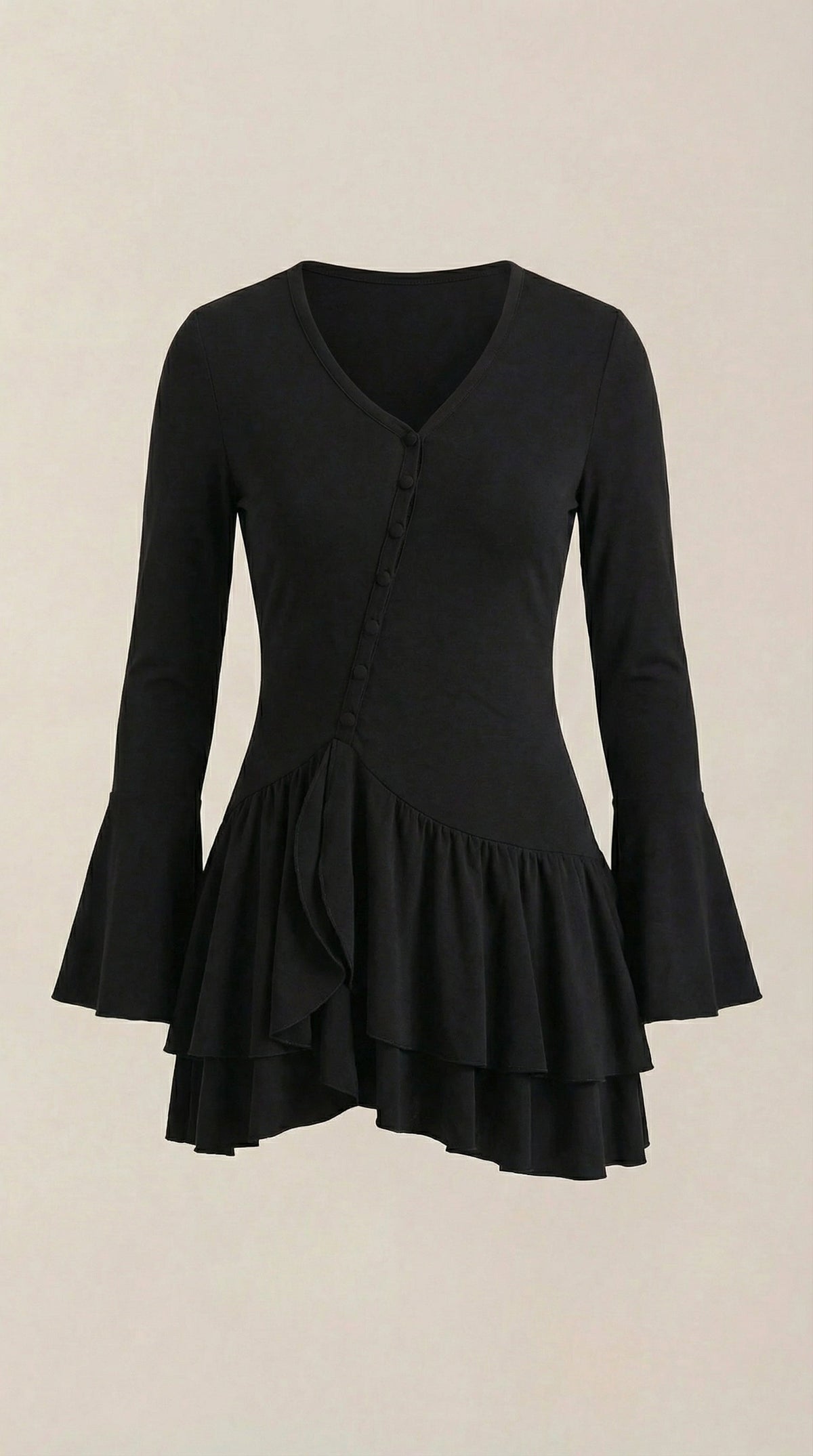Ana Olga™ | Vestido Corto Estelle con Volantes