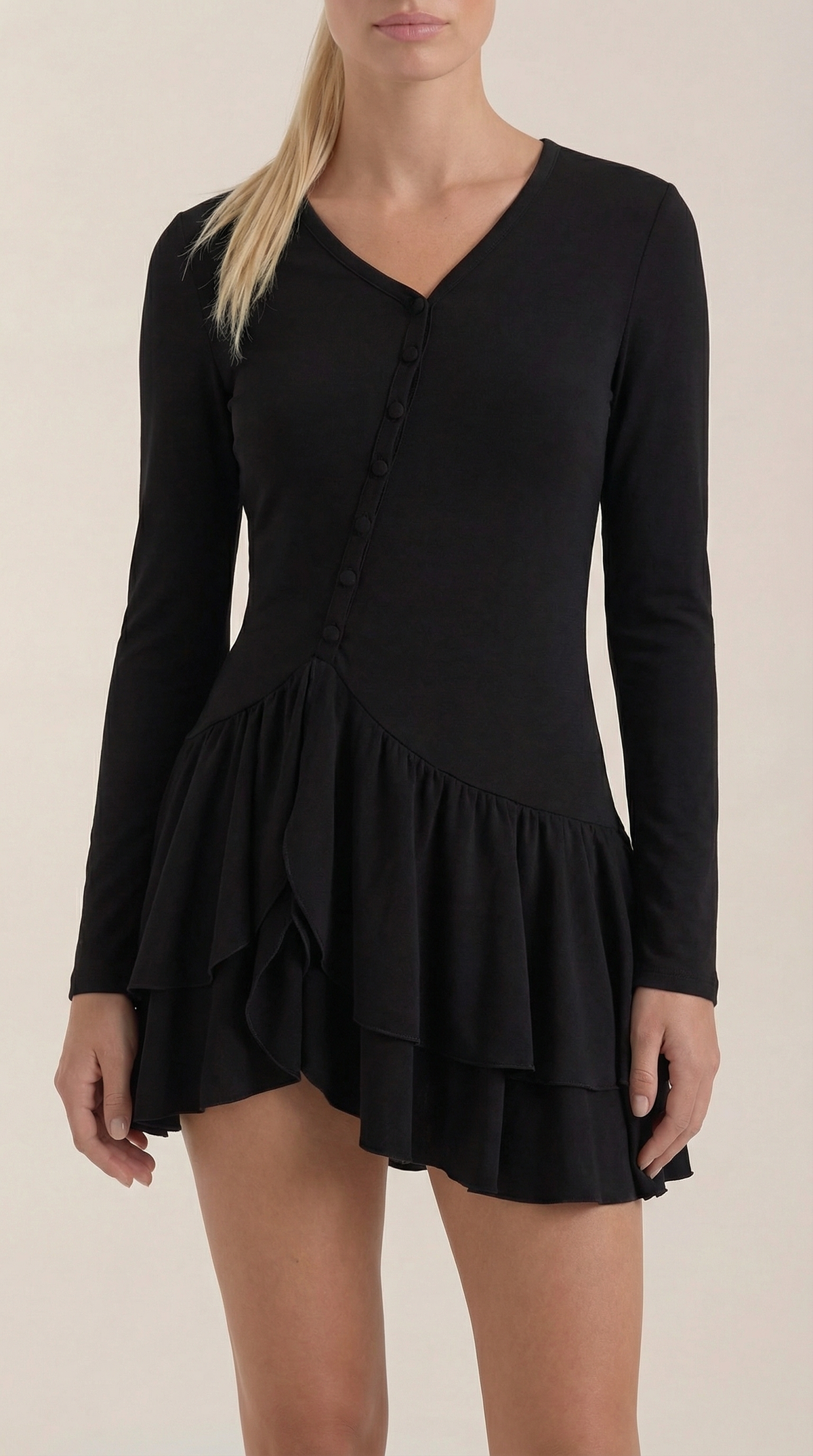 Ana Olga™ | Vestido Corto Estelle con Volantes