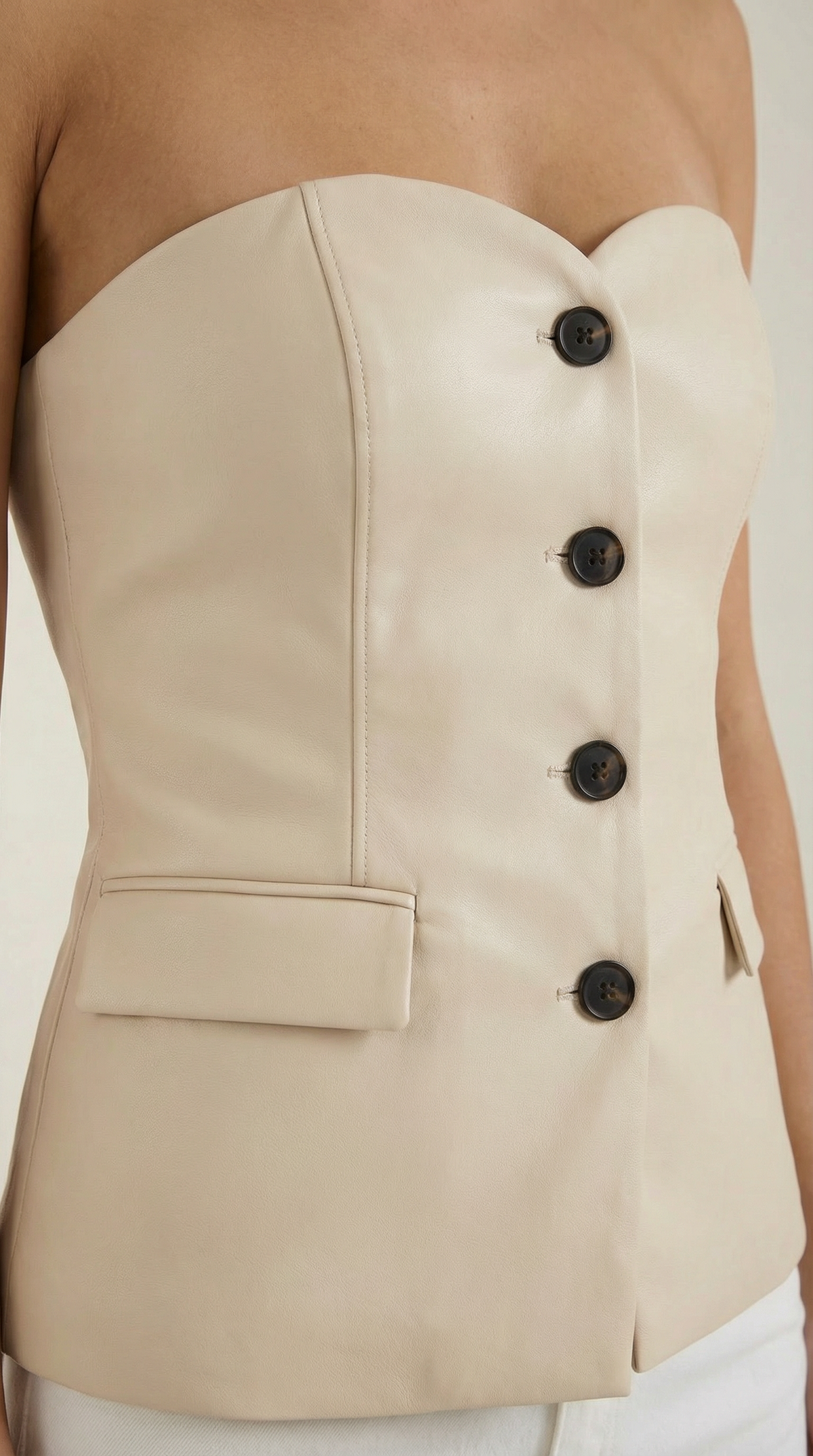 Rosa Idoia™ | Fiona Blazer Sin Mangas