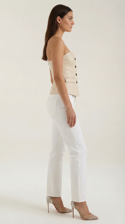 Rosa Idoia™ | Fiona Blazer Sin Mangas