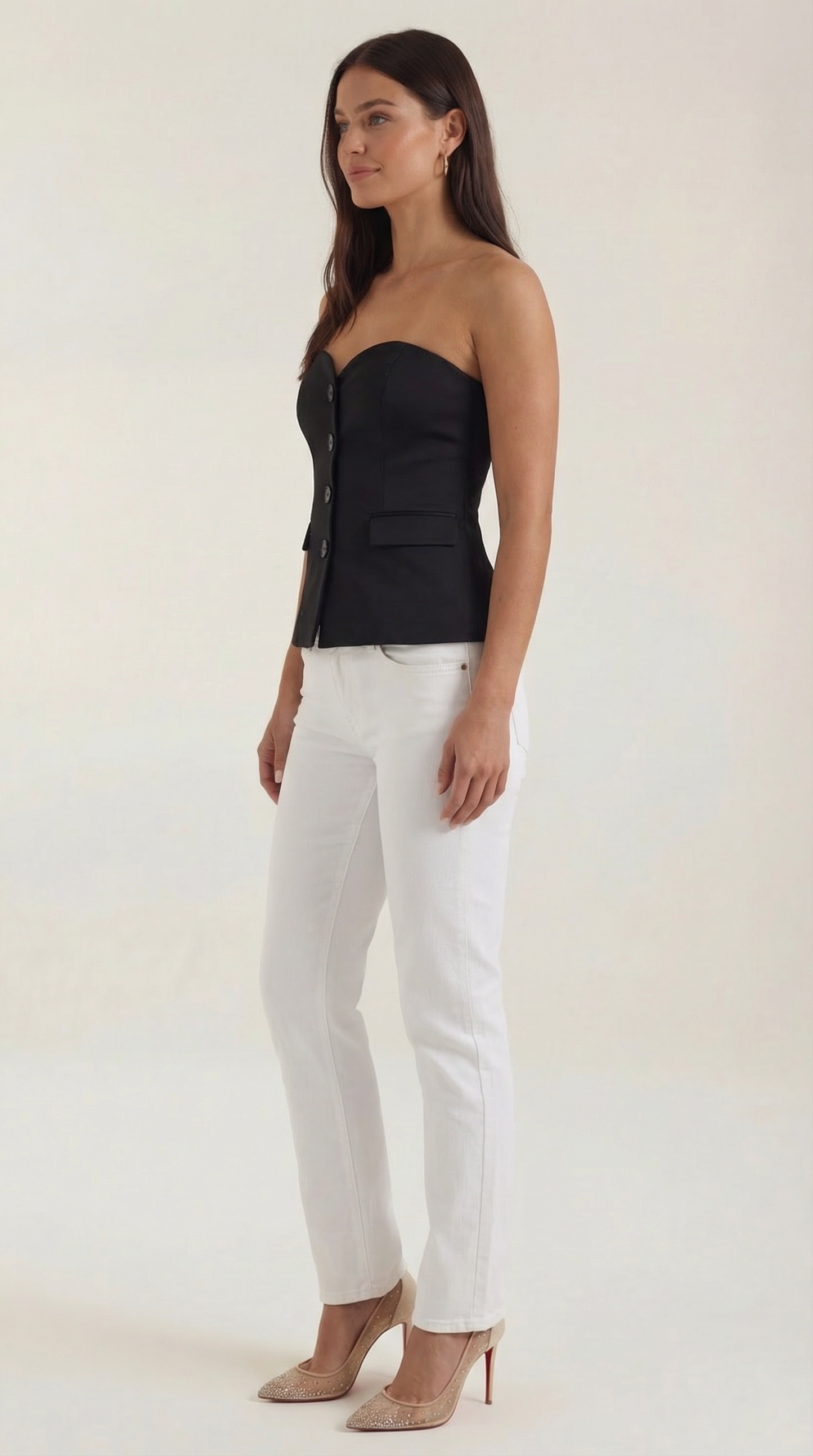 Rosa Idoia™ | Fiona Blazer Sin Mangas