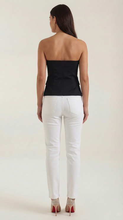 Rosa Idoia™ | Fiona Blazer Sin Mangas