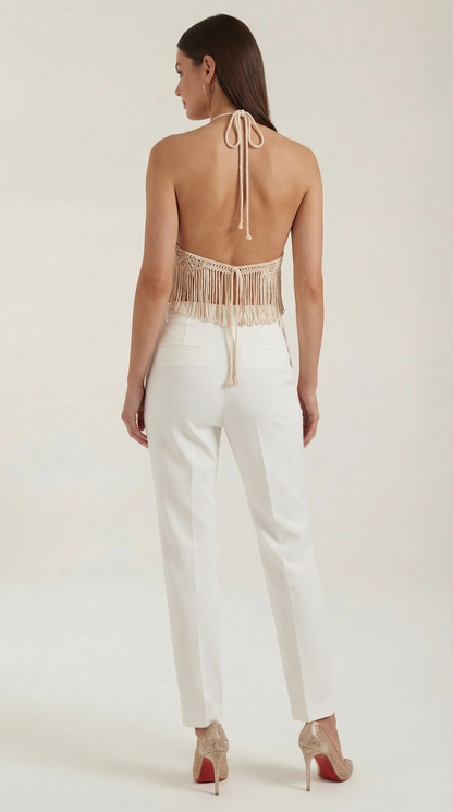 Ana Alondra™ | Francine Macramé Halter Top