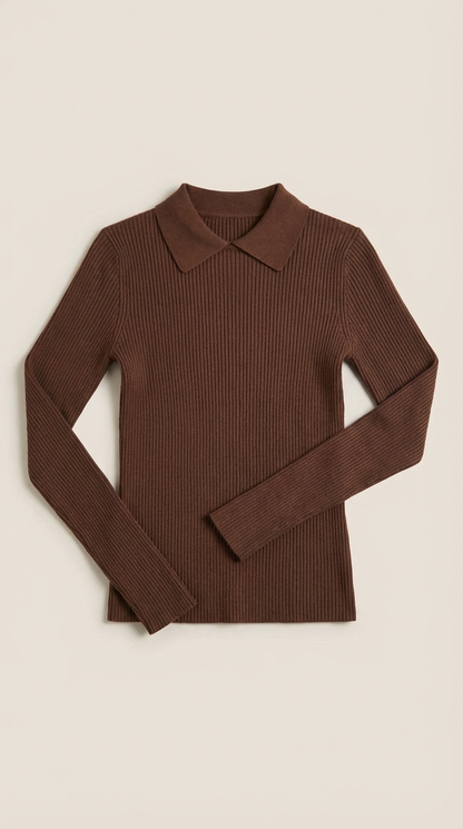 Aitana Karin™ | Jersey de lana de manga larga con cuello