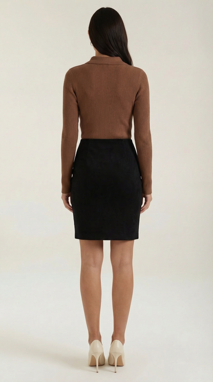 Aitana Karin™ | Jersey de lana de manga larga con cuello