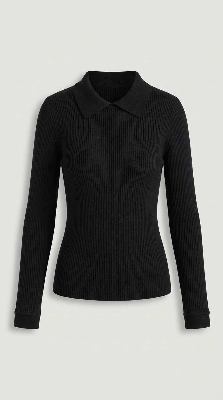 Aitana Karin™ | Jersey de lana de manga larga con cuello