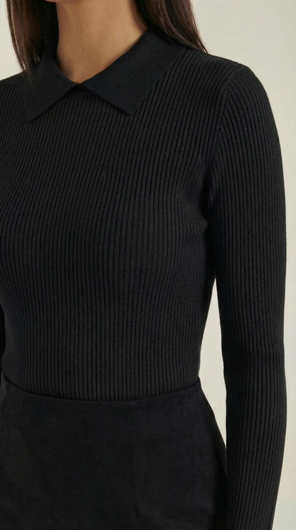 Aitana Karin™ | Jersey de lana de manga larga con cuello