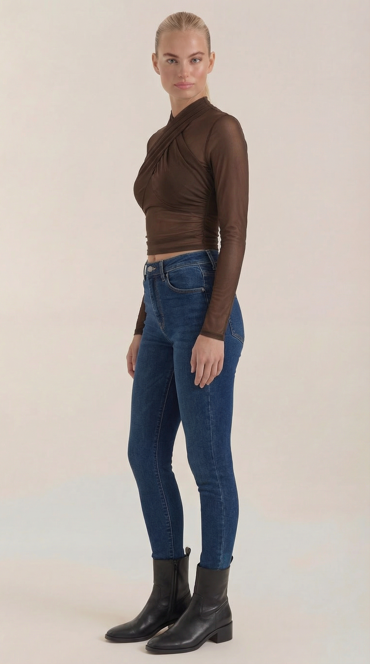 Ana Astrid™ | Georgia Transparente Mesh Top