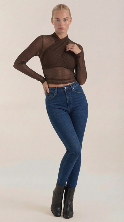 Ana Astrid™ | Georgia Transparente Mesh Top