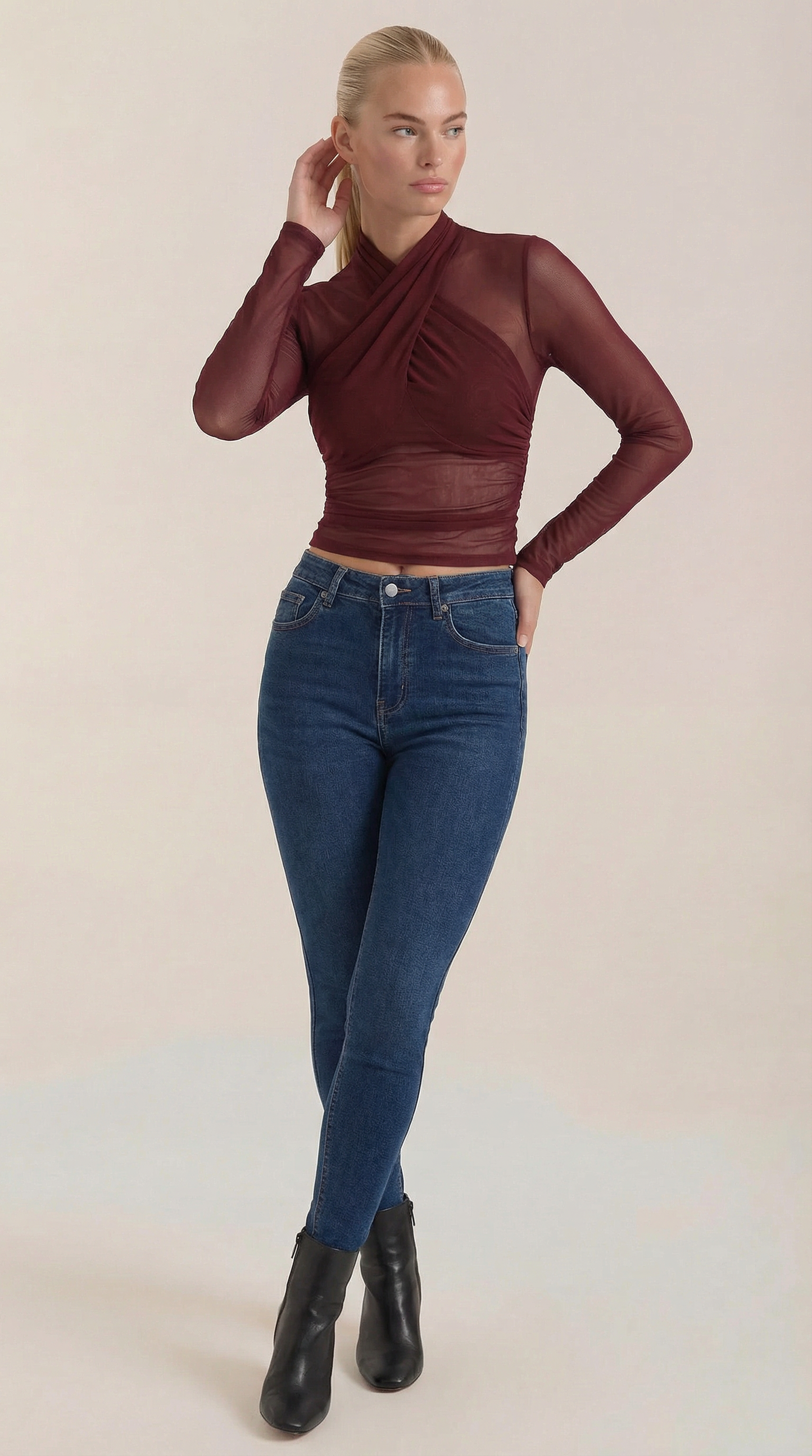 Ana Astrid™ | Georgia Transparente Mesh Top