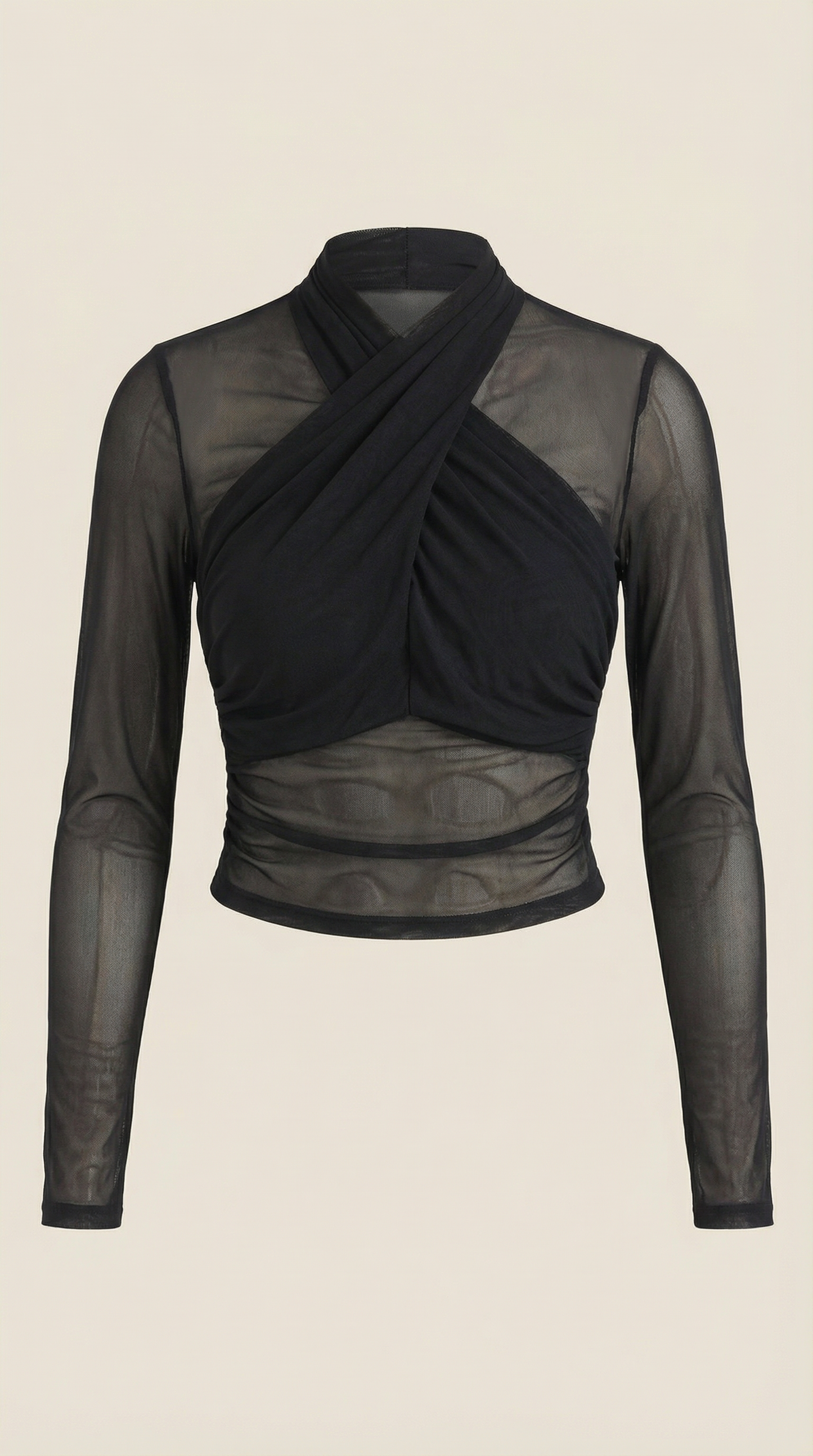 Justine Zuria™ | Transparente Mesh Top