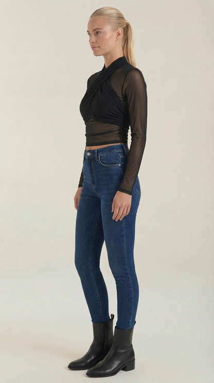 Ana Astrid™ | Georgia Transparente Mesh Top