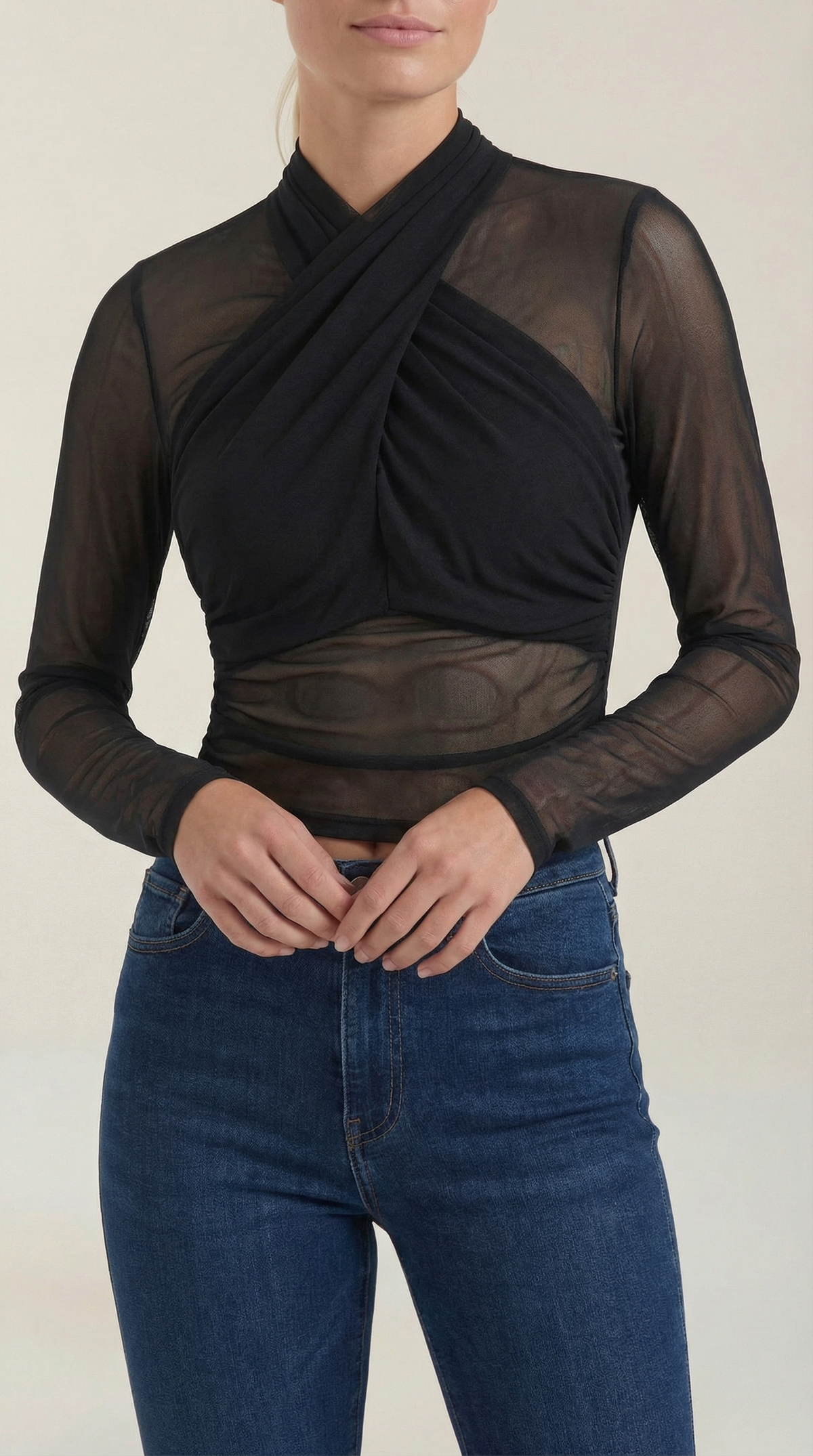 Ana Astrid™ | Georgia Transparente Mesh Top