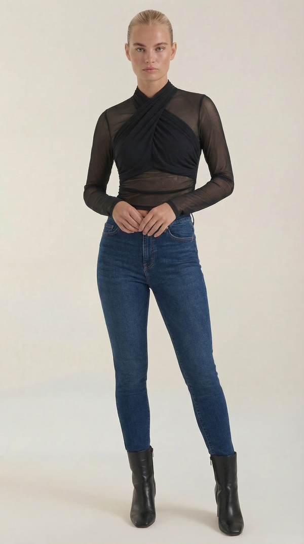 Ana Astrid™ | Georgia Transparente Mesh Top
