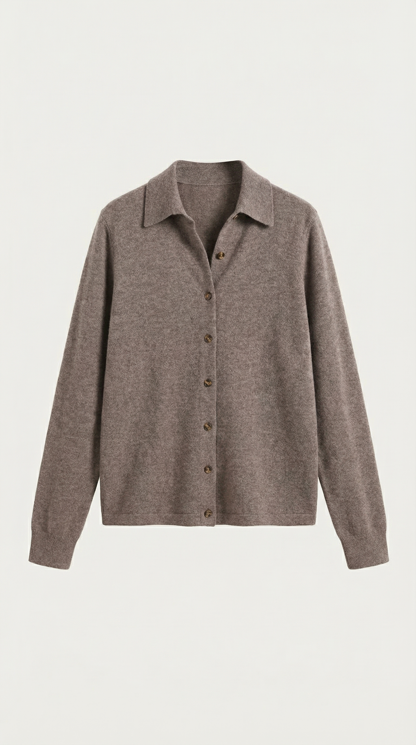 Jeanne Neus™ | Cárdigan de punto con cuello y botones