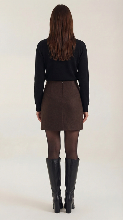 Jeanne Neus™ | Cárdigan de punto con cuello y botones